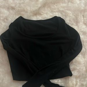 Cropped Black Tight Shirt